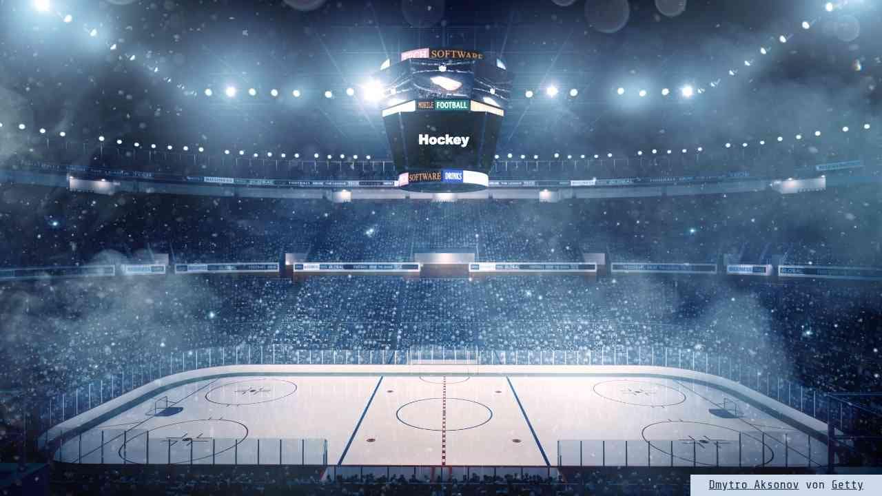 Dramatic ice hockey arena Dramatic ice hockey arena